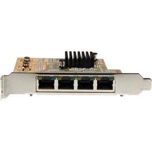 StarTech.com Adattatore Scheda di Rete Ethernet Gigabit PCI express PCIe NIC a 4 porte - PCI Express x4 - 1,95 Gbit/s Velo