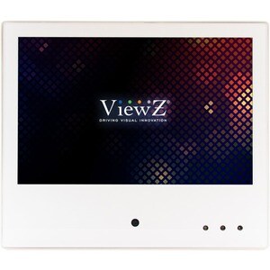 ViewZ VZ-PVM-I1W4 10.1" WXGA LED LCD Monitor - 16:9 - White - 1280 x 800 - 300 Nit