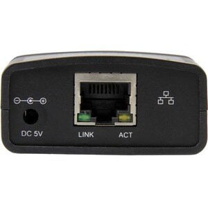 StarTech.com 10/100Mbps Ethernet to USB 2.0 Network Print Server - Windows 10 - LPR - LAN USB Print Server Adapter (PM1115