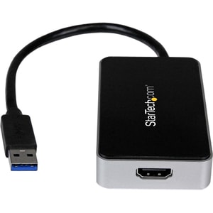StarTech.com USB 3.0 to HDMI Adapter w/ 1x USB, USB to VGA Monitor Converter for Windows (no support for macOS/ChromeOS/Li