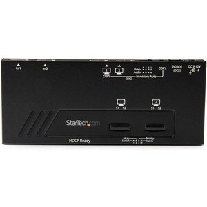 StarTech.com 2x2 HDMI Matrix Switch - 4K with Fast Switching, Auto-Sensing and Serial Control - Automatically switch betwe