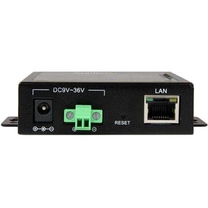 StarTech 2 Port Serial-to-IP Ethernet Device Server, RS232, Metal and Mountable, Serial Device Server, TAA - Connect confi