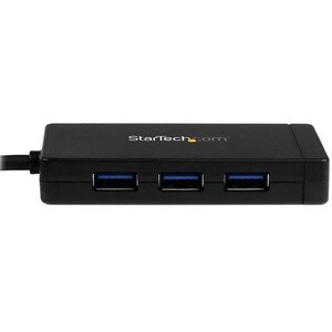 StarTech.com Hub USB 3.0 a 3 porte con USB-C e Ethernet Gigabit - 5Gbps - Include Adattatore di Alimentazione - 3 Total US