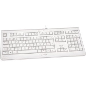 CHERRY KC 1068 Keyboard - Cable Connectivity - USB Interface - Spanish - Pale Gray - LPK Keyswitch - 105 Key(s)