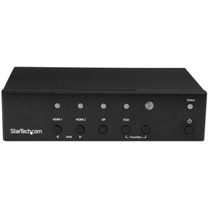 StarTech.com Multi-Input to HDMI Converter Switch - DisplayPort, VGA and Dual-HDMI to HDMI Switch - Priority and Automatic