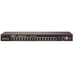 Digi ConnectPort TS 16 48VDC - Twisted Pair x Network (RJ-45) - 16 x Serial Port - 10/100Base-TX - Fast Ethernet - Desktop