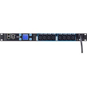 Eaton ePDU EMIH28 PDU - IEC 60320 C20 - 8 x IEC 60320 C13 - 16 A - 230 V AC Eingang - 4 kW - 1U/2U Netzwerk (RJ-45) - Hori