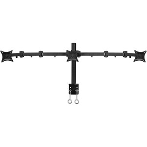 SIIG Articulating Triple Monitor Desk Mount - 13" to 27" - 6 Display(s) Supported - 13" to 27" Screen Support - 66 lb Load