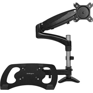 StarTech.com Laptop Monitor Stand - Computer Monitor Stand - Full Motion Articulating - VESA Mount Monitor Desk Mount - He