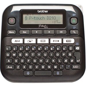 Brother P-touch PT-D210VP Electronic Label Maker - Thermal Transfer - 20 mm/s Mono - 180 dpi - Label, Tape3.50 mm, 6 mm, 9