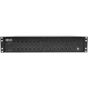 Tripp Lite by Eaton 32-Port USB Charging Station with Syncing, 5V 80A (400W) USB Charger Output, 2U Rack-Mount - Wired - T