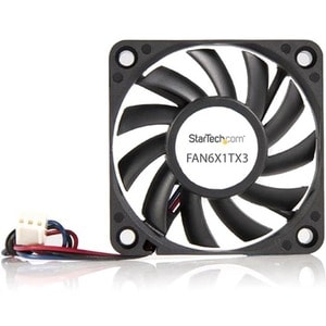 StarTech.com FAN6X1TX3. Typ: Ventilator, Lüfterdurchmesser: 6 cm, Rotational speed (max): 4000 RPM. Spannung: 12 V. Breite