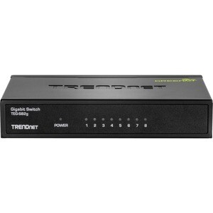 TRENDnet TEG-S82G 8 Anschlüsse Ethernet-Switch - Gigabit-Ethernet - 10/100/1000Base-T - Neu - TAA-konform - 2 Unterstützte
