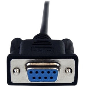 StarTech.com SCNM9FM1MBK. Produktfarbe: Schwarz, Kabellänge: 1 m, Anschluss 1: DB-9. Quantity per pack: 1 Stück(e), Paketb