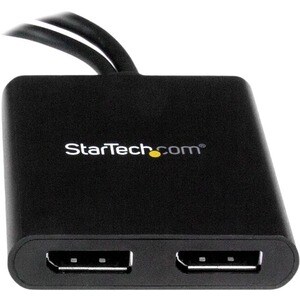 StarTech.com Signalverteiler - Plastik - 30 Hz bis 60 Hz - 3840 × 2160 - 2 m Maximale Betriebsreichweite - DisplayPort - USB