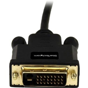 StarTech.com MDP2DVIMM10B. Kabellänge: 3 m, Anschluss 1: mini DisplayPort, Anschluss 2: DVI-D. Gewicht: 140 g, Breite: 38 