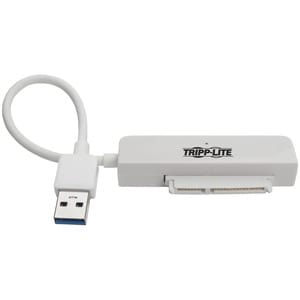 Tripp Lite 6in USB 3.0 SuperSpeed to SATA III Adapter w/ UASP / 2.5" Hard Drives White - SATA/USB for Hard Drive, Solid St