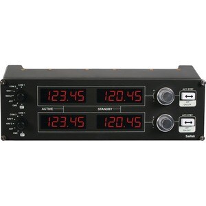 Saitek Flight Radio Panel Professional Simulation Radio Controller - Cable - USB - PC - Black