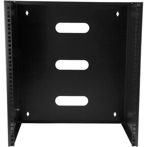 StarTech.com 12U Wall Mount Rack, 14in Deep, 19 inch Wall Mount Network Rack, Wall Mounting Patch Panel Bracket for Switch