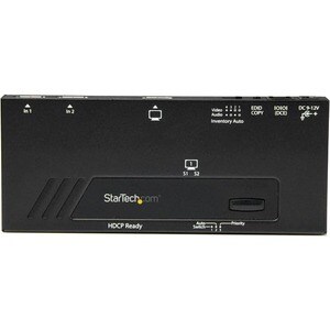 StarTech.com Audio/Video-Schalter - Kabel - TAA-konform - 3840 × 2160 - 4K - 2 Eingabegerät - 1 Display - Display, Blu-ray