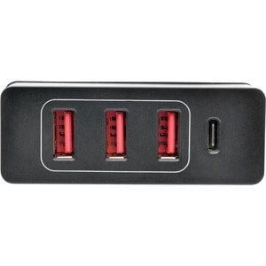 Tripp Lite 4-Port USB Charging Station with USB-C Charging and USB-A Auto-Sensing Ports - 5 V DC/3 A, 20 V DC Output