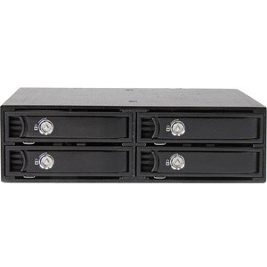 StarTech.com Laufwerksgehäuse für 5.25" SATA/600, Serial Attached SCSI (SAS) - Serial ATA/600 Host Interface Intern - Schw