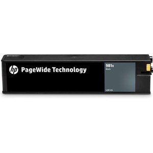 Cartuccia inchiostro Originale HP 981X (L0R12A) Alto Rendimento Page Wide - Nero - Confezione singola - 1 Unità - Alto Ren