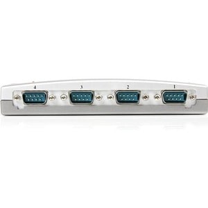 StarTech.com 4 Port USB to RS232 Serial DB9 Adapter Hub - External - USB - PC, Mac - 4 x Number of Serial Ports External -
