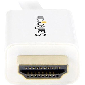 StarTech.com 6ft (2m) Mini DisplayPort to HDMI Cable, 4K 30Hz Video, Mini DP to HDMI Adapter/Converter Cable, mDP to HDMI 