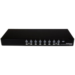 StarTech.com 16 Port 1U Rack Mount USB KVM Switch Kit w/ OSD & Cables - 16 Computer(s) - 1920 x 1440 - 1U - Rack-mountable