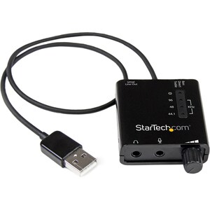 StarTech.com USB Stereo Audio Adapter External Sound Card with SPDIF Digital Audio - 24 bit DAC Data Width - 5.1 Sound Cha