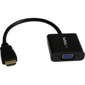 StarTech.com HDMI to VGA Adapter - 1080p - 1920 x 1080 - Black - HDMI Converter - VGA to HDMI Monitor Adapter - 1 x 19-pin