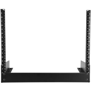 StarTech.com 8U Desktop Rack - 2-Post Open Frame Rack - 19in Open Frame Desktop Rail Rack - 8U - Steel - 50.12 kg Maximum 