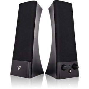 V7 2.0 Tragbar Lautsprechersystem - 5 W RMS - Schwarz - 100 Hz bis 20 kHz Frequenzgang - USB