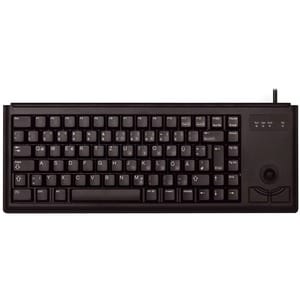 CHERRY Compact G84-4400 Keyboard - Cable Connectivity - USB Interface - Trackball - Swedish - Black - 84 Key(s) - Notebook