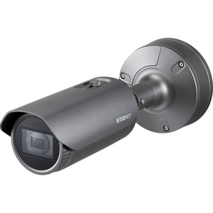 Wisenet XNO-6080R 2 Megapixel Outdoor Full HD Network Camera - Monochrome, Color - Bullet - Dark Gray - 164.04 ft Infrared