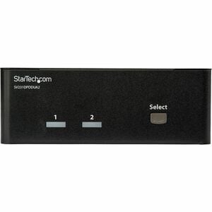 StarTech.com 2-Port DisplayPort KVM Switch - Dual-Monitor - 4K 60 - with Audio & USB Peripheral Support - DP 1.2 - USB Hub