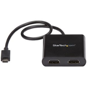 StarTech.com USB-C to Dual HDMI Adapter, USB Type-C Multi-Monitor MST Hub, Dual 4K 30Hz HDMI Laptop Display Extender/Split