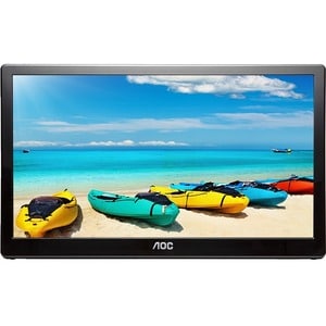 AOC I1659FWUX 15.6" Full HD WLED LCD Monitor - 16:9 - Glossy Piano Black - 16" Class - 1920 x 1080 - 262,000 Colors - 220 