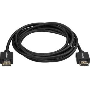 StarTech.com 6.6ft (2m) Slim HDMI 2.0 Cable, 4K 60Hz High Speed HDMI Cable w/ Ethernet, HDR10, HDMI Cord, M/M Gripping Con