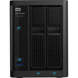 WD My Cloud PR2100 2 x Total Bays NAS Storage System - 20 TB HDD - Intel Pentium N3710 Quad-core (4 Core) 1.60 GHz - 4 GB 