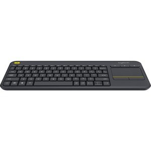 Logitech K400 Plus Keyboard - Wireless Connectivity - USB 2.0 Interface - TouchPad - Portuguese (Brazilian) - QWERTY Layou