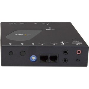 StarTech.com Video-Extender-Receiver - Verkabelt - TAA-konform - 1 Ausgabegerät - 100 m Reichweite - 1 x Netzwerk (RJ-45) 