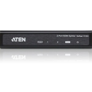 ATEN VanCryst VS182A Signal Splitter - Metal - 4096 x 2160 - 340 MHz Maximum Video Bandwidth - 15 m Maximum Operating Dist