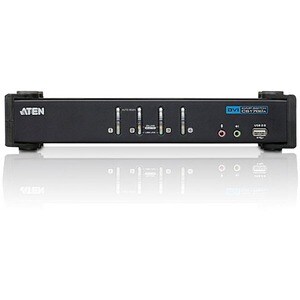 ATEN CubiQ CS1764A KVM Switchbox - 4 Computer(s) - 1 Local User(s) - 1920 x 1200 - 8 x USB - 5 x DVI