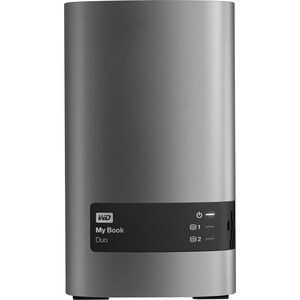 WD My Book Duo WDBFBE0160JBK-EESN 2 x Total Bays DAS Storage System - 16 TB HDD Desktop - 20 TB Supported HDD Capacity - 1
