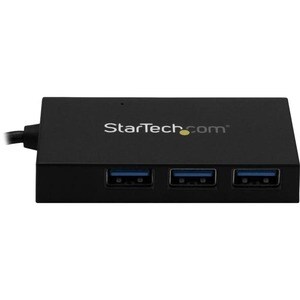 StarTech.com USB-Hub - USB-Typ C - Extern - Schwarz - TAA-konform - 4 Total USB Port(s) - 4 USB 3.0 Port(s)