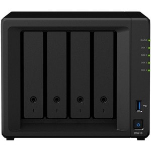 Synology DiskStation DS418 4 x Total Bays SAN/NAS Storage System - Realtek Quad-core (4 Core) 1.40 GHz - 2 GB RAM - DDR4 S