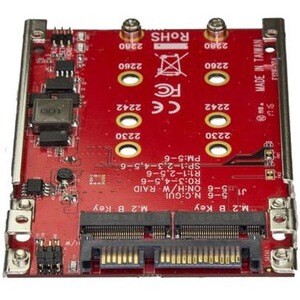 StarTech.com Dual-Slot M.2 to SATA Adapter - M.2 SATA Adapter for 2.5" Drive Bay - M.2 Adapter - M.2 SSD Adapter - M.2 NGF
