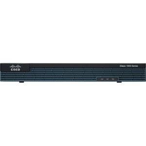 Cisco 1900 1921 Router - Recondicionado - 2 Portas - PoE Ports - Porta de gestão - 2 - Gigabit Ethernet - 1U - Montável so